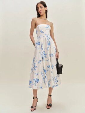 NWT Reformation Astoria Dress Ivory - Size 6